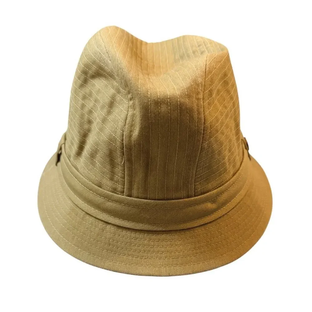 Country Gentleman Men’s Tan Fedora Hat XL | Classic Safari Trilby Style